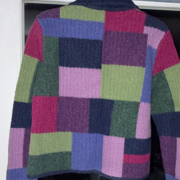 Talbots Colorful Patchwork Wool Jacket - Picture 6 of 6